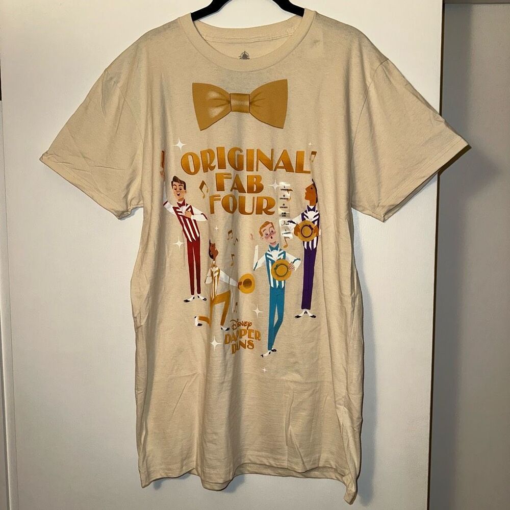 Disney Parks Unisex Dapper Dan’s Graphics Short Sleeve Tee Large NWT